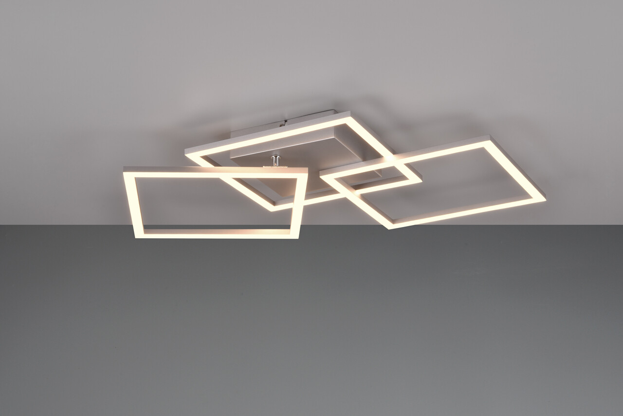 Plafoniera Trail, RL, 52.5x52.5x7 cm, 31W, 1x SMD, metal, gri - imagine 7